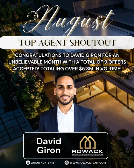 August top agent shoutout: David Giron